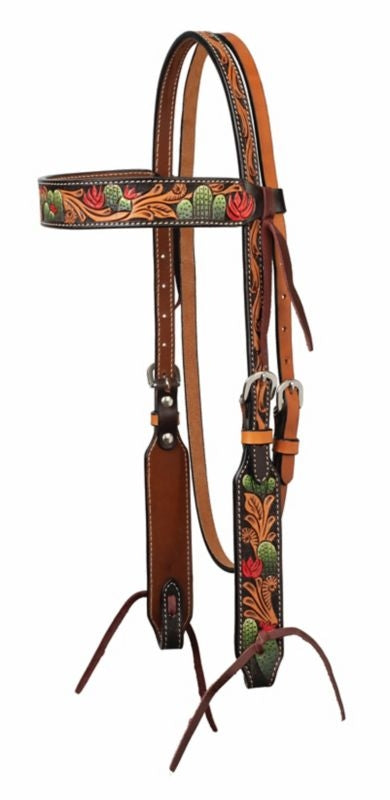 Weaver Cactus Tooled Brow Band – Horse.com